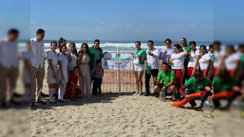 Instala Partido Verde contenedores recolectores de plásticos en playas de Michoacán - Foto 3 