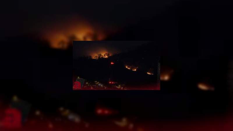 Se registra incendio forestal en el Punhuato de Morelia, Michoacán población no corre peligro: PC  