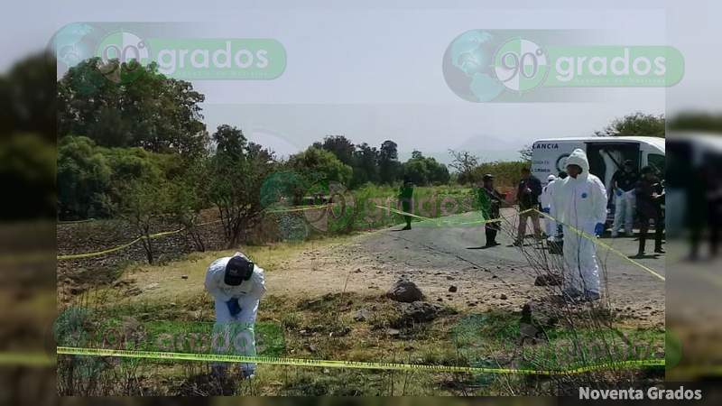 Lo hallan baleado y sin vida en una brecha en Indaparapeo, Michoacan - Foto 1 