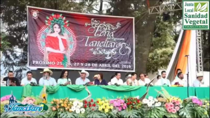 Concluye este domingo la Feria del Aguacate en Tancítaro 