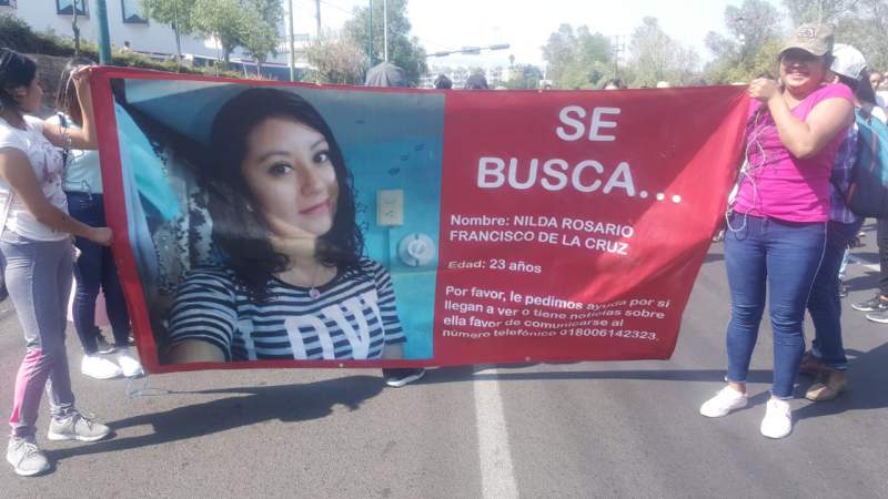 Estudiantes marchan en Morelia por la desaparición de Nilda Rosario - Foto 1 
