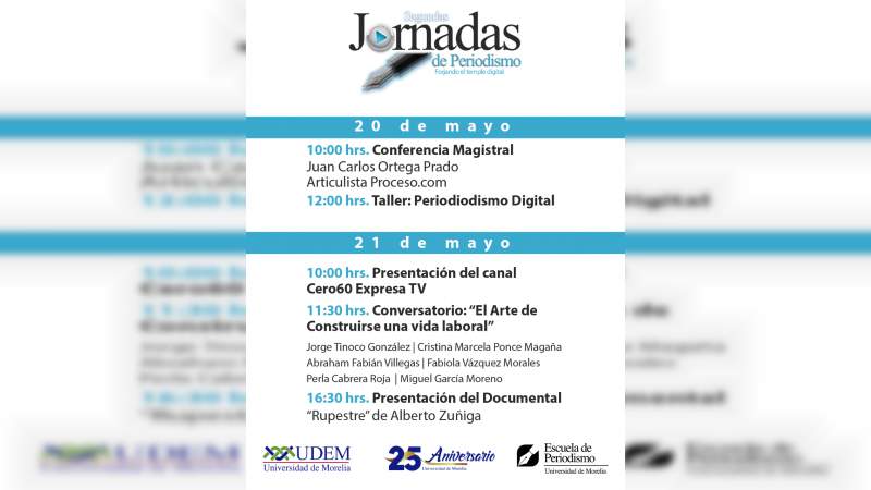 Con Jornadas de Periodismo, UdeMorelia apuesta por la actualización digital del gremio en la entidad - Foto 1 