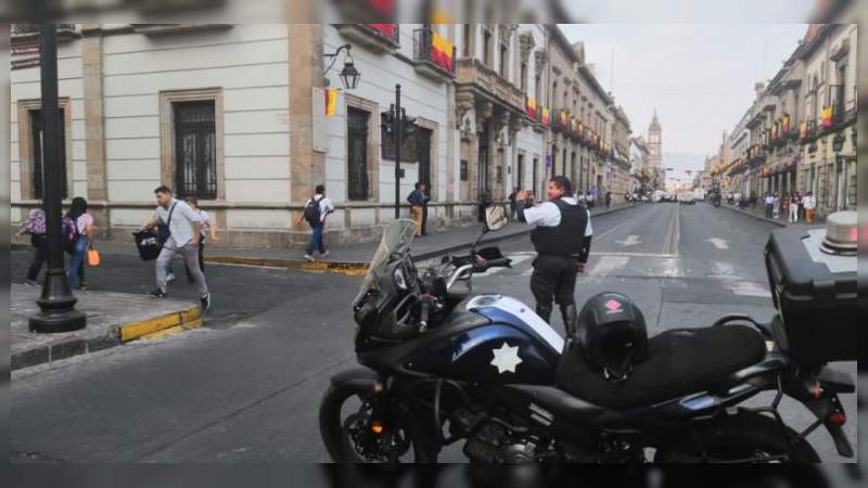 Por festejos del 478 aniversario de Morelia, cierran el primer cuadro de la ciudad 