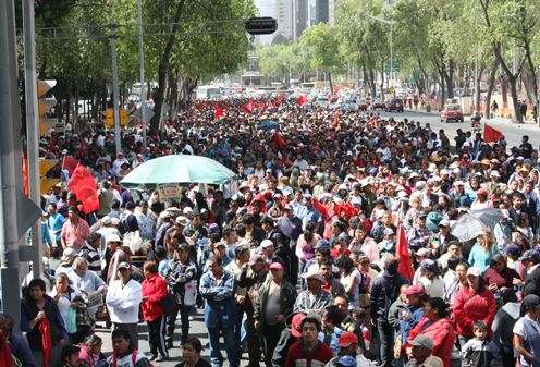 Marchan este día 50 mil antorchistas a Los Pinos  