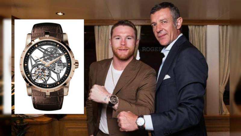 Canelo presume reloj de más de 3 mdp 