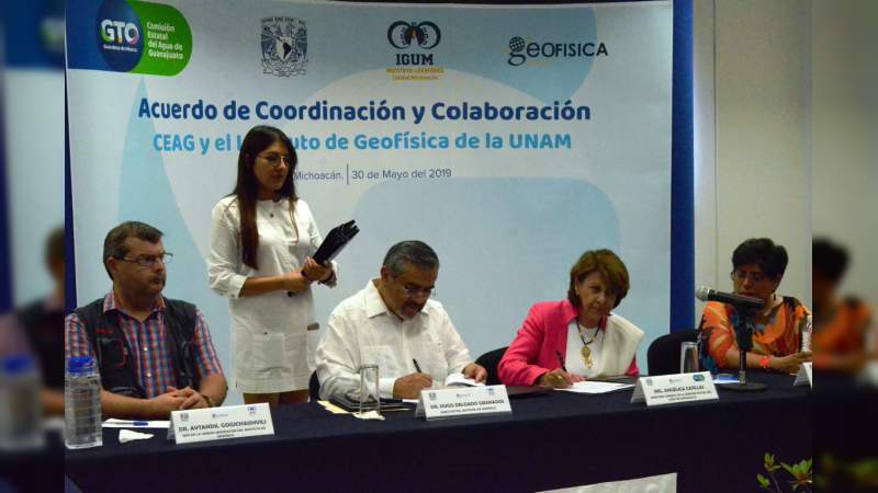 Instituto de Geofísica de la UNAM y la Comisión Estatal del Agua de Guanajuato firman acuerdo - Foto 0 