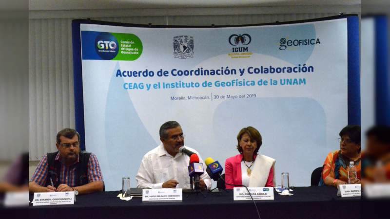 Instituto de Geofísica de la UNAM y la Comisión Estatal del Agua de Guanajuato firman acuerdo - Foto 2 
