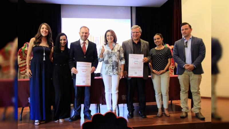 Otorgan en Michoacán, sellos de calidad turística “Cerca de China” y “Turismo Incluyente” - Foto 0 