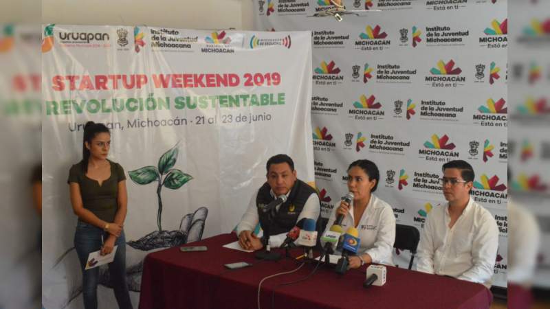 Jóvenes de Uruapan podrán presentar proyectos de negocio sustentable en Startup Weekend 