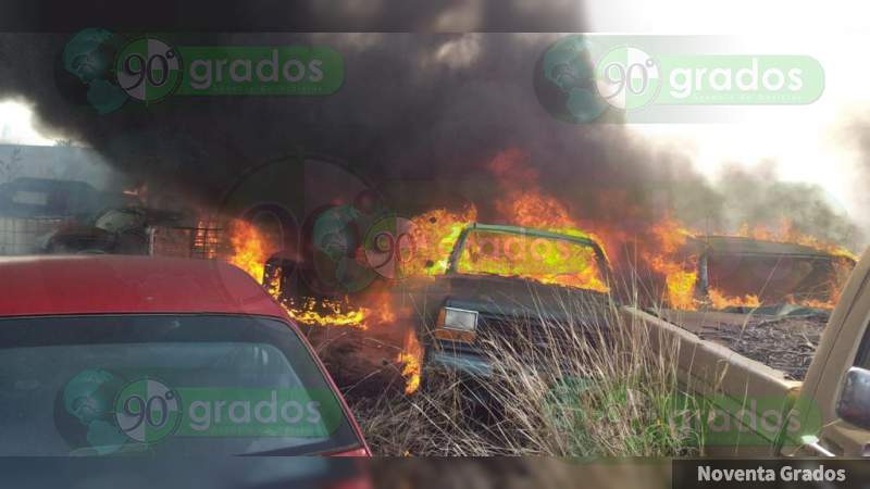 Se incendia corralón en Tarímbaro, Michoacán - Foto 0 