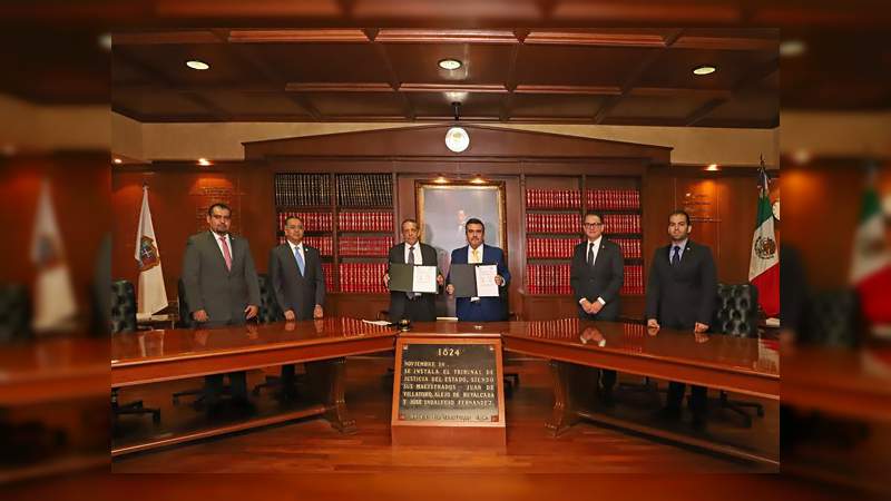 Poderes Judiciales de Michoacán y Tamaulipas firman acuerdo en materia de tramitación electrónica de exhortos judiciales - Foto 0 