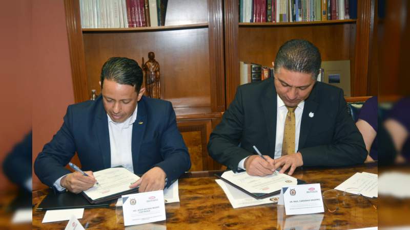 UMSNH y CMIC firman convenio de colaboración - Foto 0 
