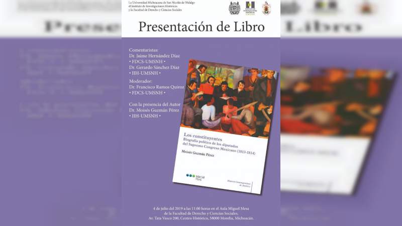 Invitan a la presentación del libro “Los Constituyentes”. 