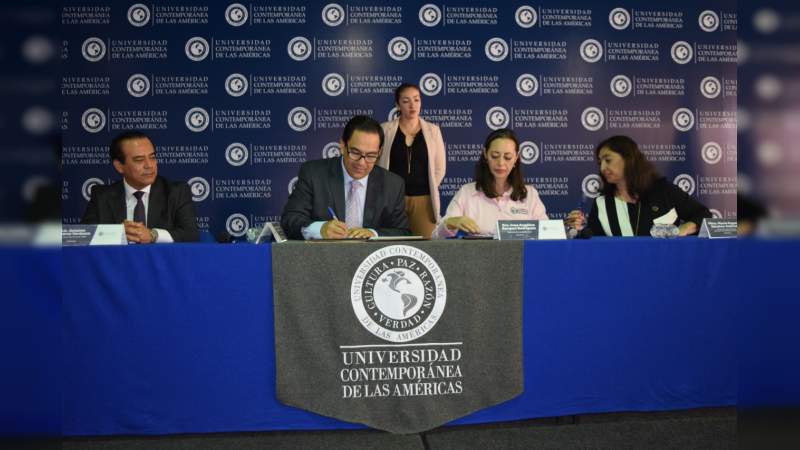 Firma CEDH convenio con la universidad de las Américas  - Foto 0 