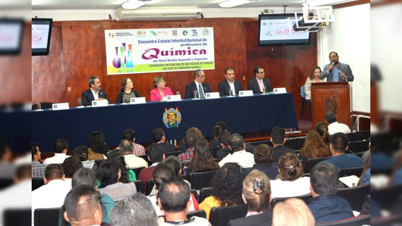 Inicia en la UMSNH el XVII Encuentro Interinstitucional de Profesores de Química - Foto 0 