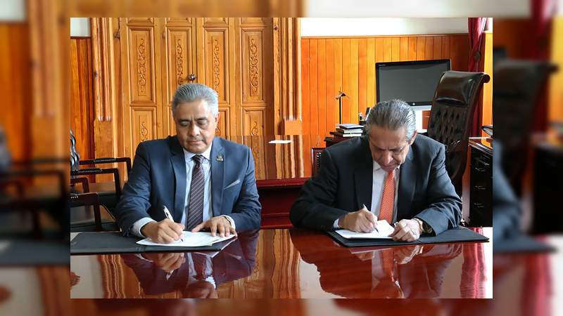 Poder Judicial de Michoacán y Universidad Virtual de Michoacán firman convenio para fortalecer esfuerzos de capacitación - Foto 0 
