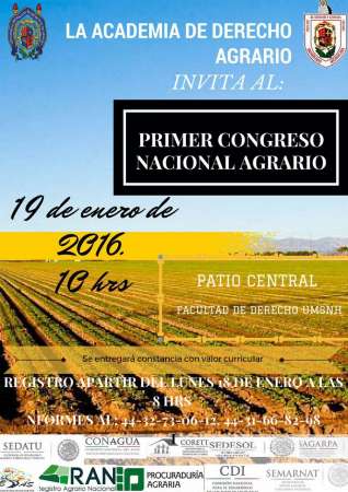 Realizarán Primer Congreso Nacional Agrario en la UMSNH - Foto 0 