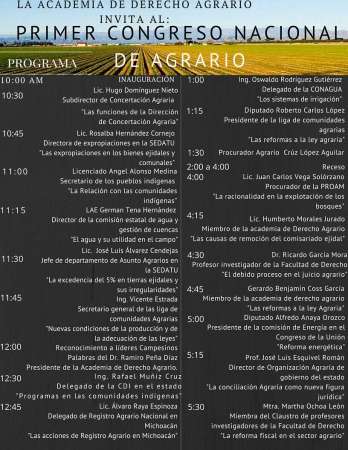 Realizarán Primer Congreso Nacional Agrario en la UMSNH - Foto 1 