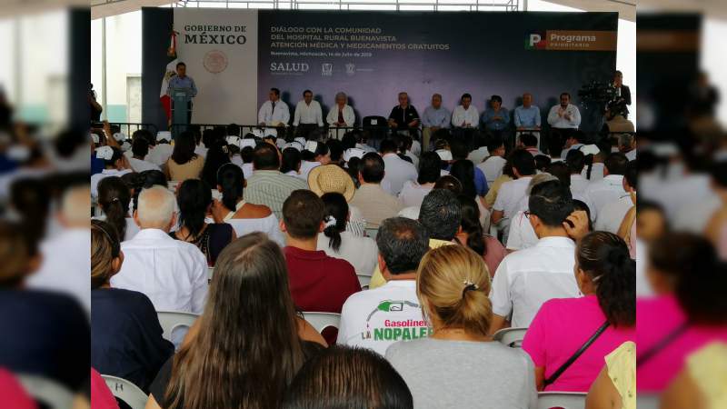 En Buenavista, AMLO reitera que habrá atención y medicamentos gratuitos para todos  