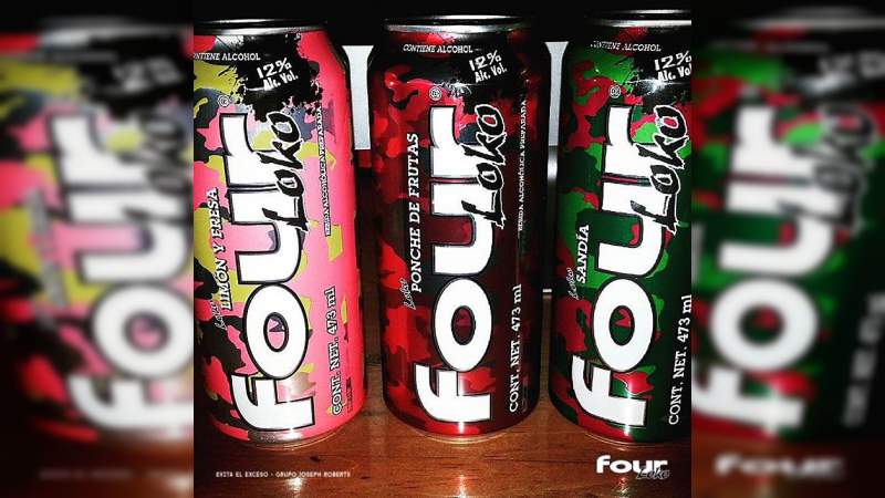 Advierten que el Four Loko se elabora con alcohol etílico 