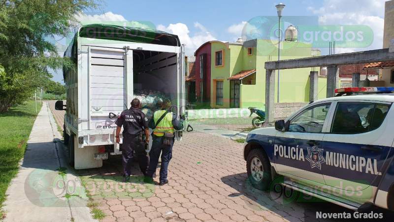 Autoridades recuperan una camioneta robada en Zamora 