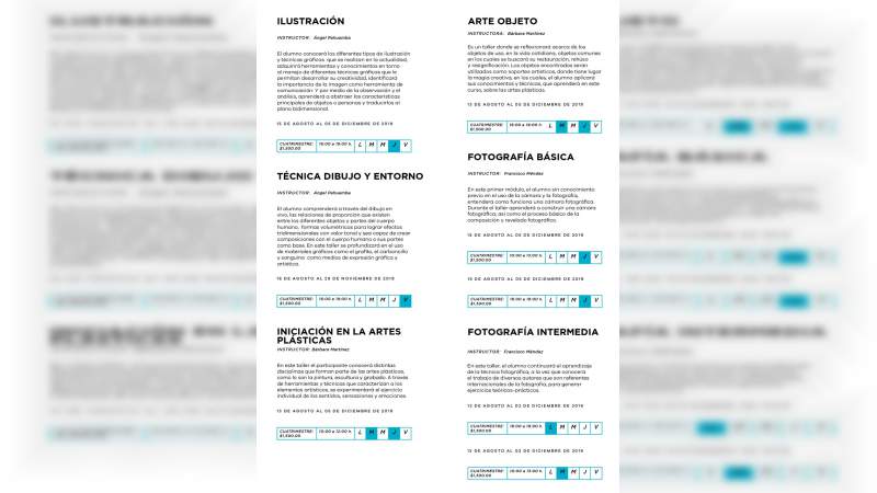 Abren inscripciones a los Talleres Cuatrimestrales de la UNAM Centro Cultural Morelia - Foto 4 