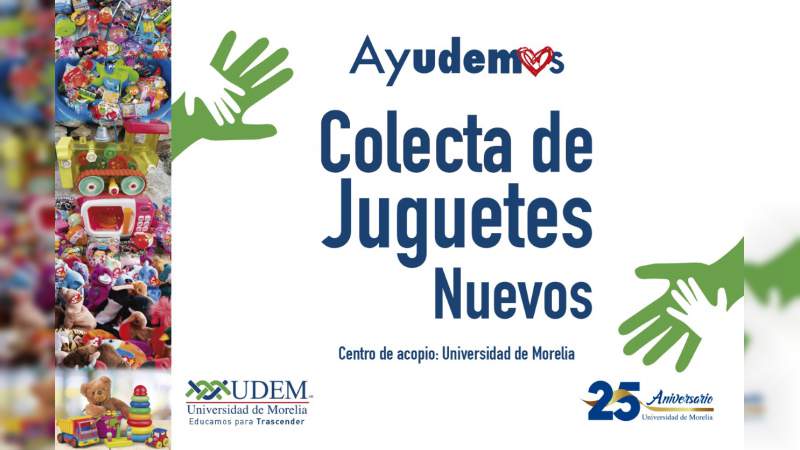 Invita Universidad de Morelia a sumarse al proyecto social AYUDEMOS - Foto 0 