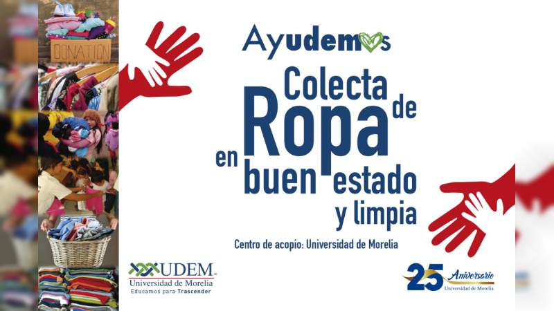 Invita Universidad de Morelia a sumarse al proyecto social AYUDEMOS - Foto 1 
