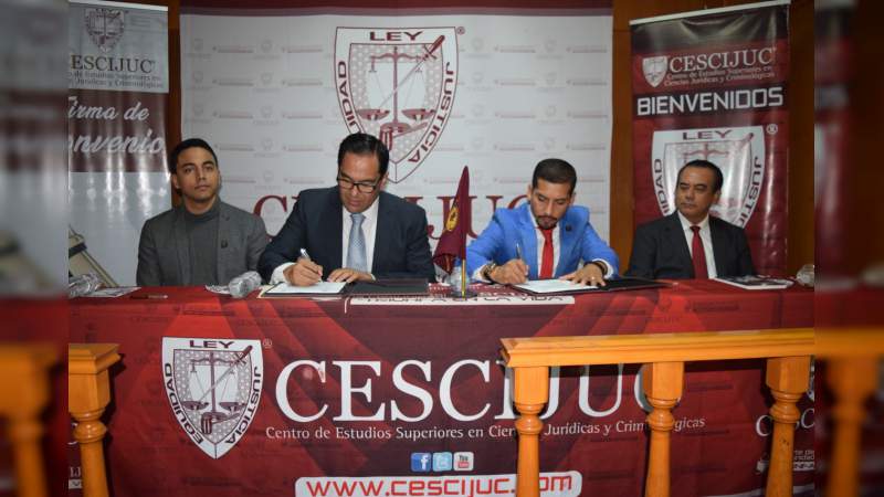 Firma CEDH convenio de colaboración con CESCIJUC