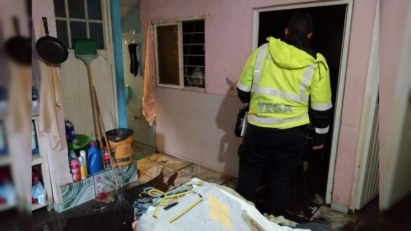 Atiende PC estatal afectaciones por lluvias en Uruapan, Michoacán - Foto 0 