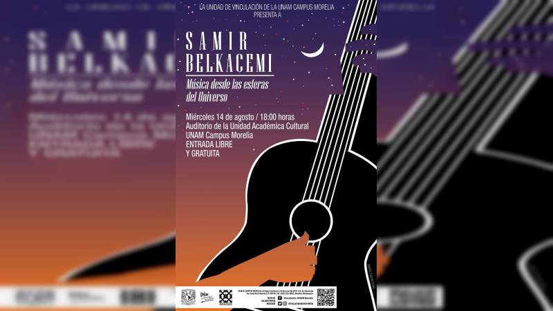 Concierto de guitarra en UNAM Campus Morelia "Música desde las Esferas del Universo" 