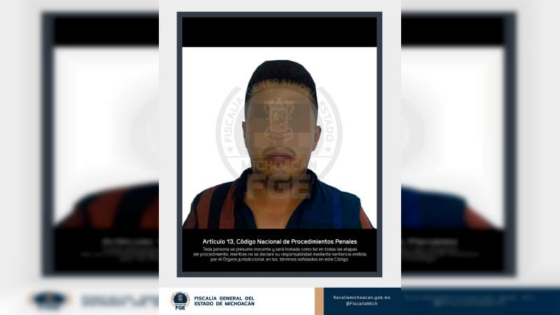 Detienen en Uruapan, Michoacan a presunto responsable de robo 