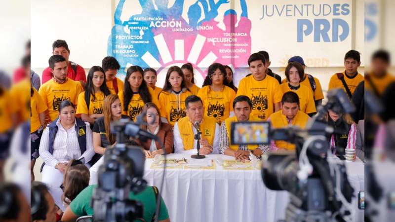 El PRD, históricamente ha brindado oportunidades a los jóvenes: Juan Bernardo Corona 