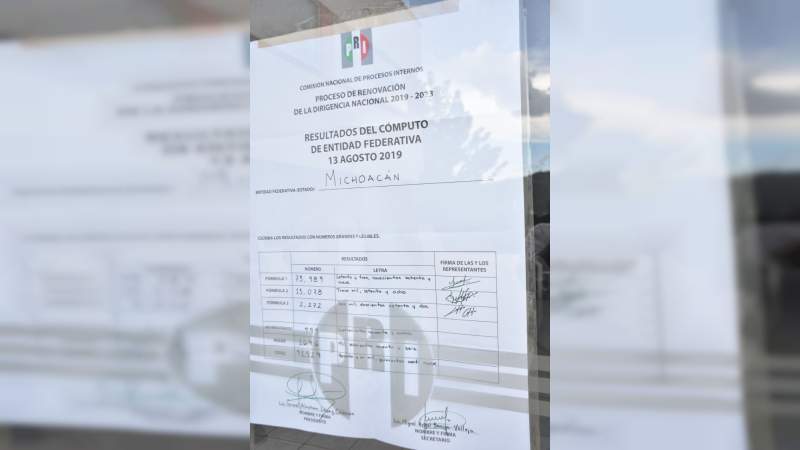 Concluyó el cómputo de votos  de la elección interna del PRI en Michoacán   