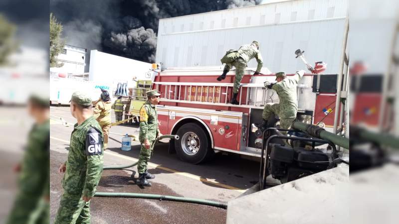 Aplica Sedena plan DN-III-E por incendio en Morelia, Michoacán - Foto 1 