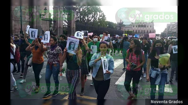 Marchan en Morelia para exigir la aparición de la estudiante Nilda Rosario - Foto 2 
