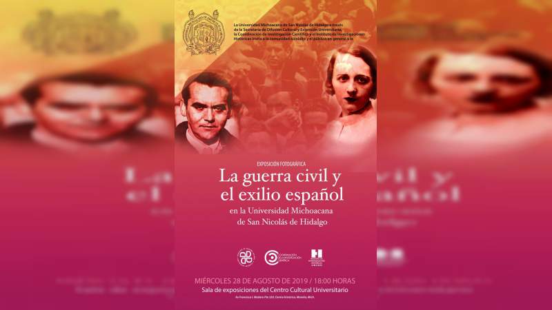 Abrirán este miércoles muestra fotográfica sobre la Guerra civil y el exilio español en la Universidad Michoacana 