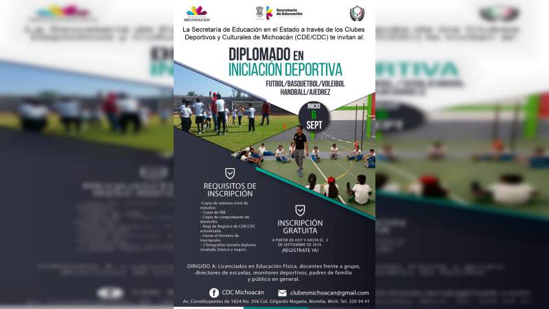 Oferta SEE Diplomado gratuito en Iniciación Deportiva - Foto 0 