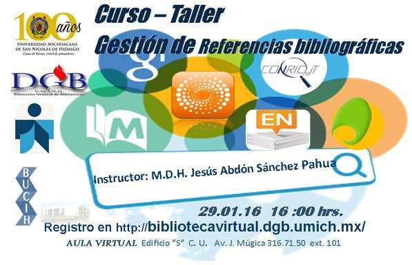 UMSNH ofrece curso para manejo de referencias bibliográficas 