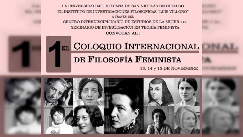 Por cerrar plazo para participar en el 1er Coloquio Internacional sobre Filosofía Feminista 