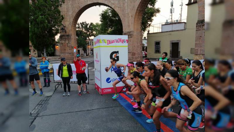 Con gran emoción, morelianos viven el primer Duatlón de Sectur, OSM - Foto 0 
