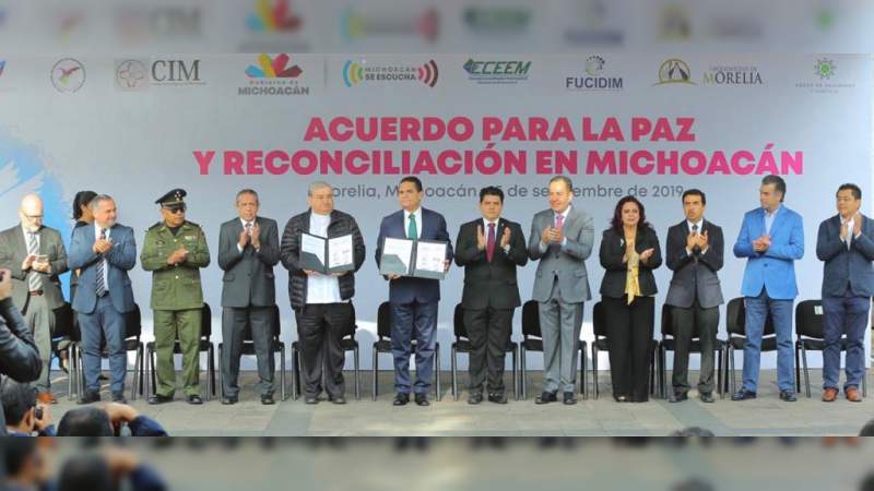 Firman Acuerdo para La Paz y Reconciliación en Michoacán  - Foto 1 