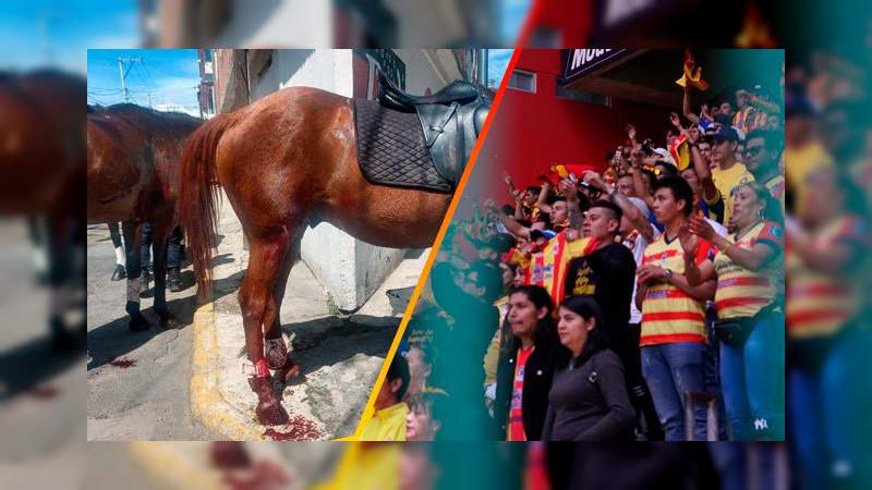 Fanáticos de Monarcas provocaron estampida de caballos en Toluca 