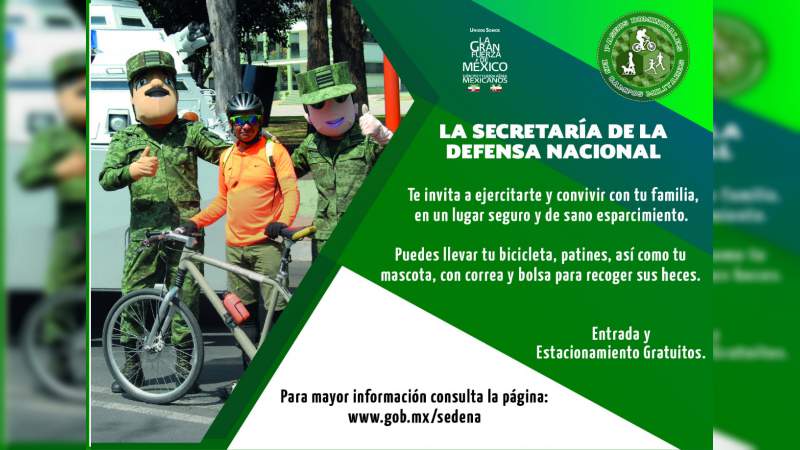 XXI Zona Militar invita a que asista al paseo dominical en Zamora, Michoacán - Foto 1 