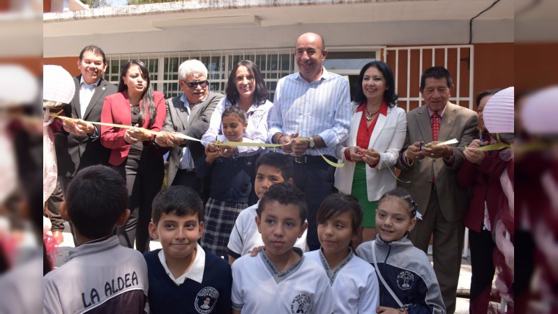 Se inauguró aula de medios en la primaria “Benito Juárez”, en La Aldea - Foto 0 