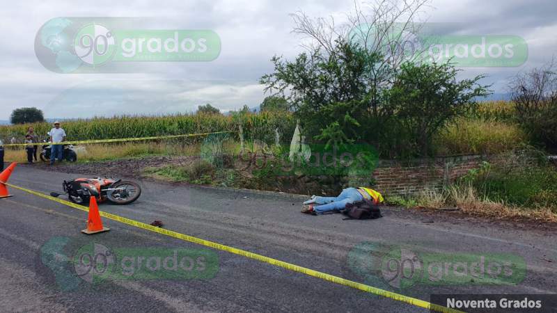 Muere al sufrir accidente de moto en Zamora, Michoacán 