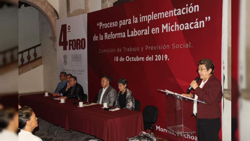 Inauguran 4º Foro Laboral Proceso para la implementación de la Reforma Laboral en Michoacán 