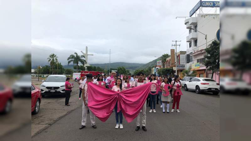 Celebran en la Región Apatzingán, Día Internacional de la Lucha Contra el Cáncer de mama - Foto 1 