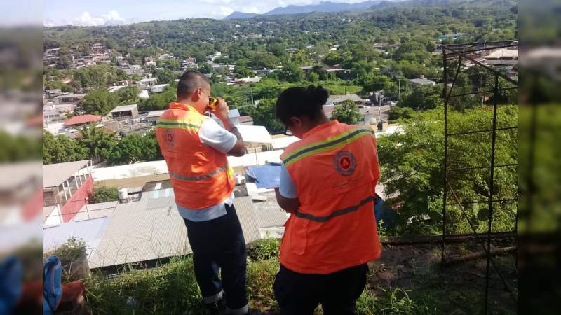 Colabora PC estatal con el Cenapred en inspección a viviendas afectadas por el paso de Priscila - Foto 1 