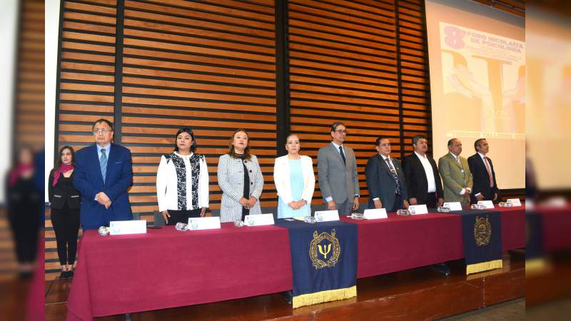 Inauguran 8º foro de Psicología en la UMSNH 
